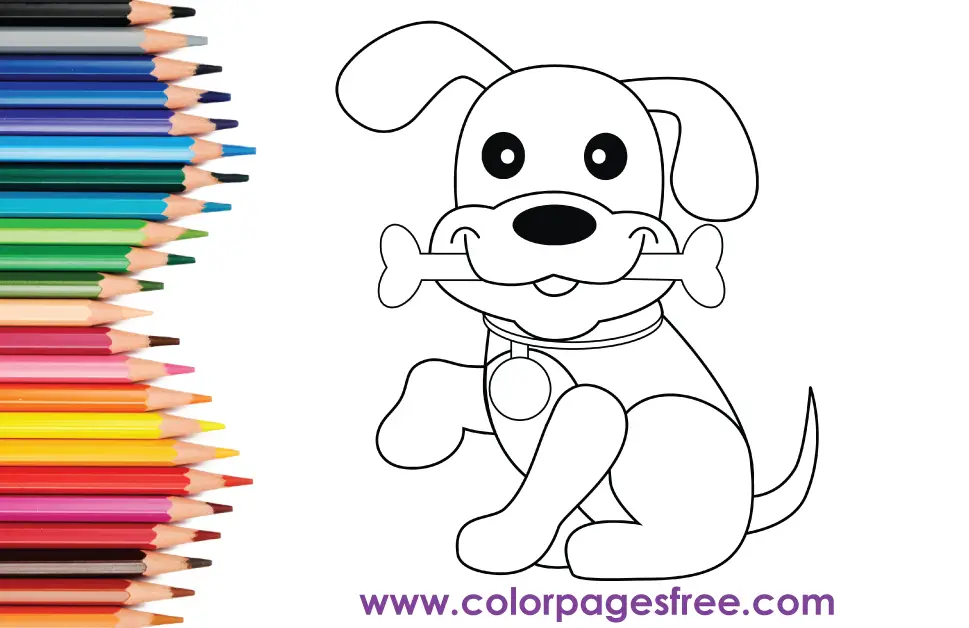 Dog Coloring Page 43